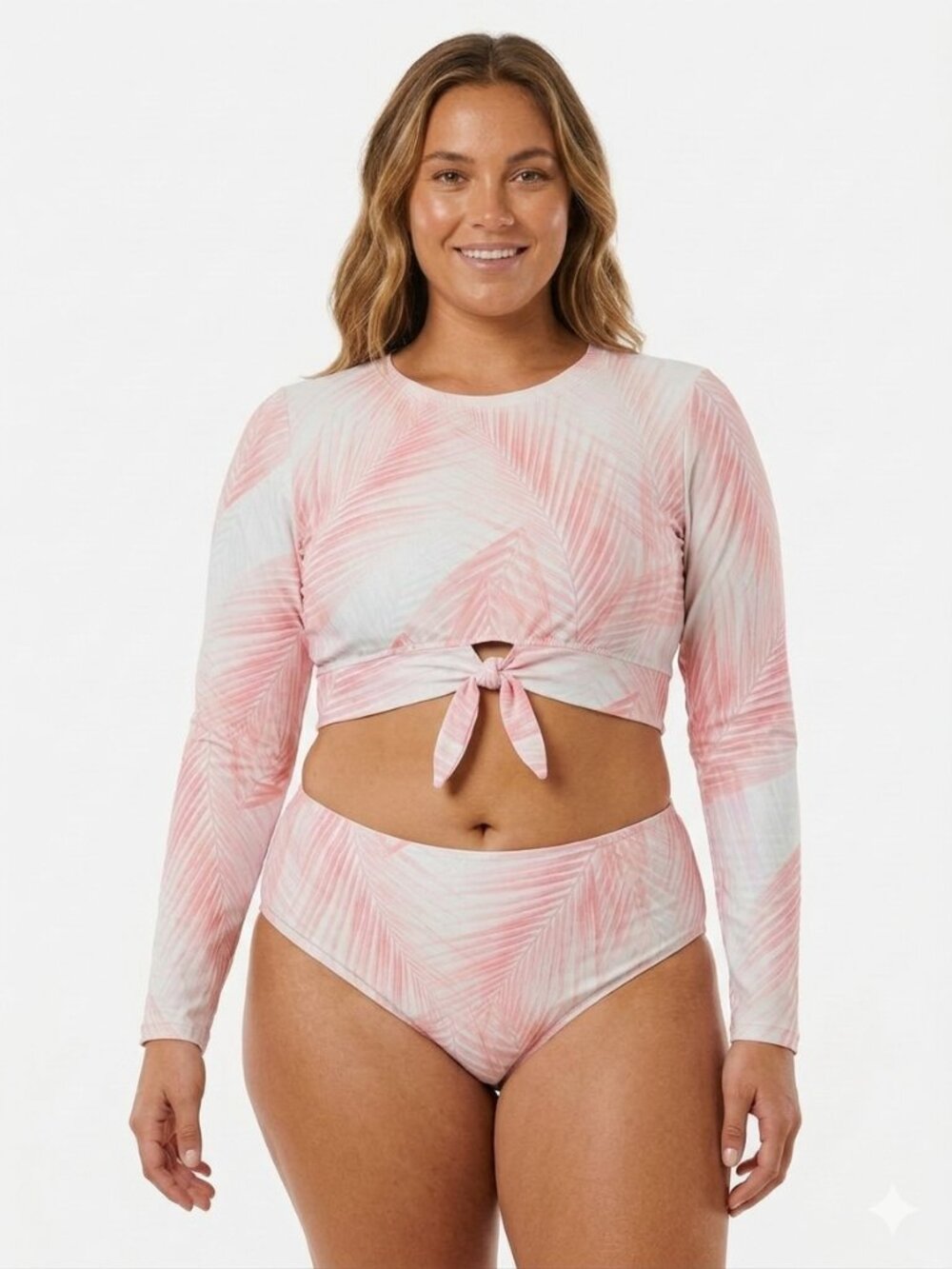 CALIA Carrie Underwood Palm Leaf Rash Guard Swim Shirt Size XL